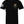 Front of Bolt Tee in black featuring small skull and lightning bolt chest graphic with American flag on the sleeve.