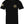 Front of Commando Tee in black featuring small skull and snake chest graphic with American flag printed on the sleeve.