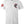 Front of Cowboy Premium Tee in white featuring small skull-in-cowboy-hat chest graphic and American flag printed on the sleeve.