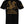 Back of Dead Cowboy Graphic Tee in black showcasing large golden skeleton cowboy riding a horse with 