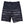 Front of Allegiance Stealth Banner Boardshort featuring tonal black American flag design, lace-up waistband, and reflective logo detail.