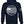 A navy blue hoodie with the 'Allegiance' brand logo and a representation of the American flag on the front, back, and sleeve.