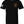 Front of Spade Tee in black with small chest graphic and American flag sleeve print