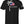 Back of Vibe Tee in black featuring large palm tree and American flag graphic