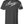 Back of Classic Premium Tee in Dark Charcoal featuring large Classic logo graphic