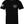 Front of Don't Tread Shield Tee in black with small chest graphic and American flag sleeve print