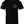 Front of Navigator Tee in black with small chest graphic and American flag sleeve print