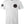 Front of Navigator Tee in white with small chest graphic and American flag sleeve print