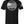 Back of Patriot Premium Tee in black with large Patriot logo graphic